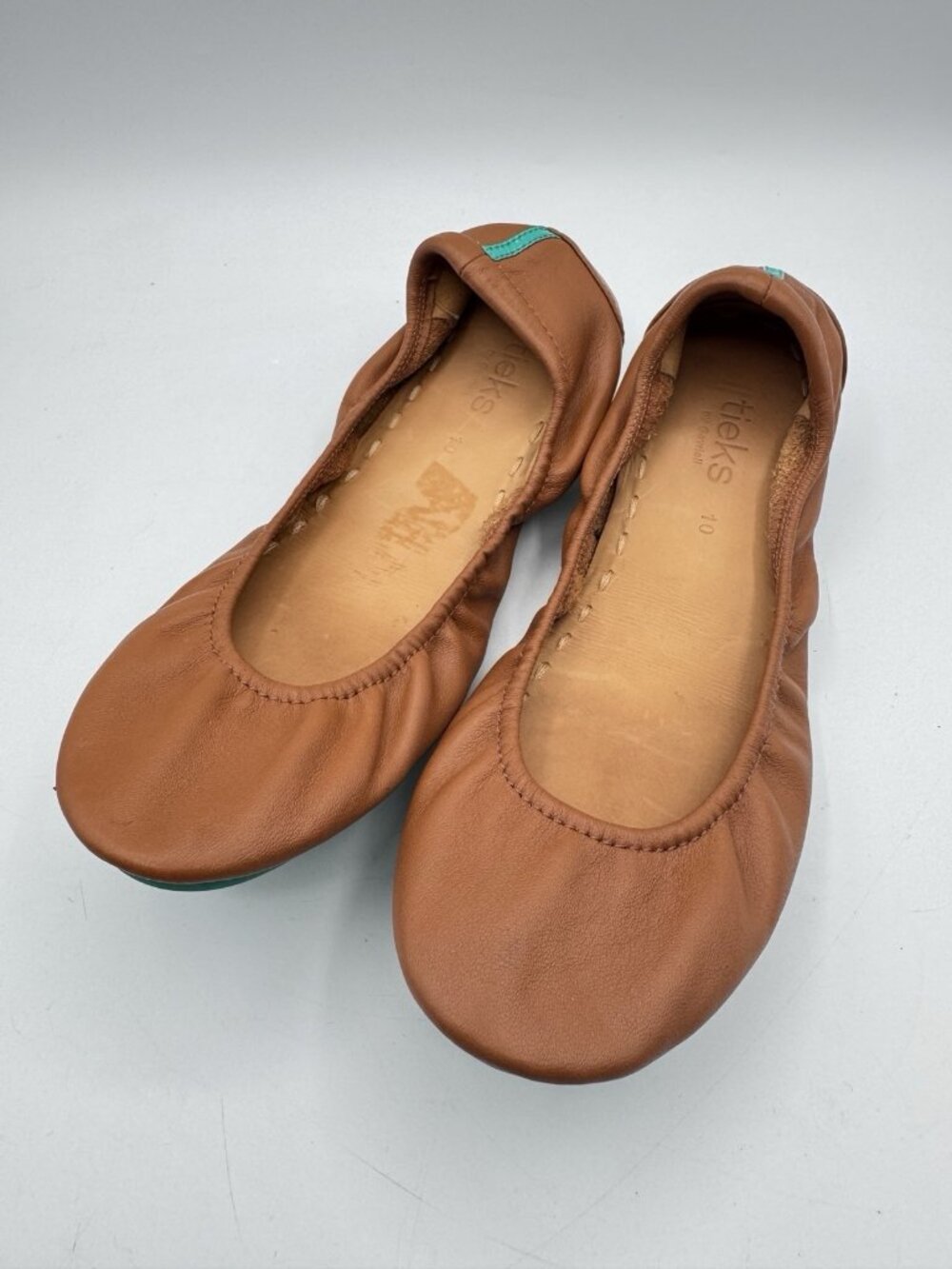 Tieks Women's 10 Chestnut Leather The Ballet Flat Matte Full Grain Comfort Shoes